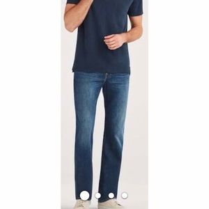 7 For All Mankind Straight Blue Jeans Sz 33 NWOT